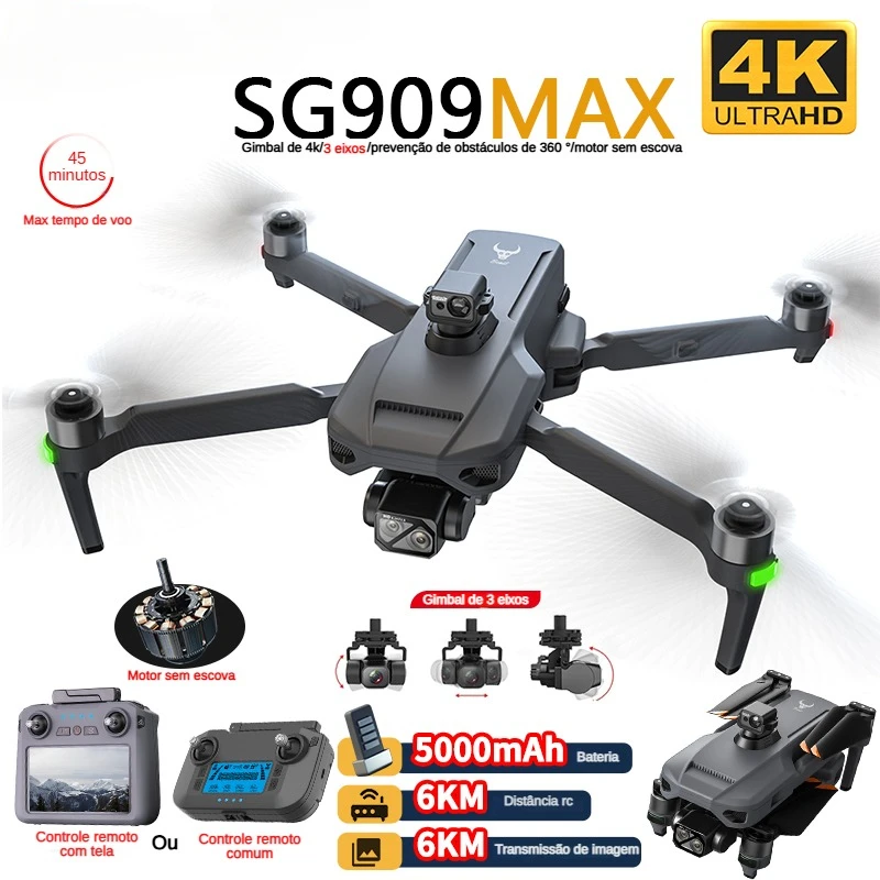 Drone Cinematic - ZLL SG909 SG909MAX Professional Drone With