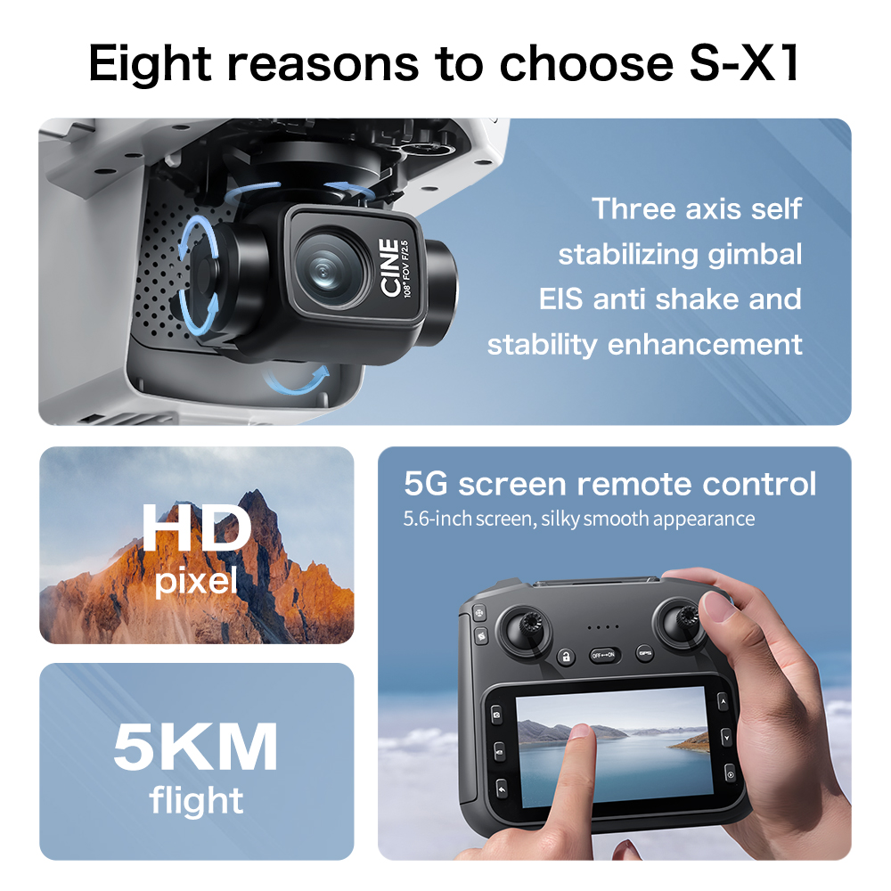 S-X1 MAX GPS Drone with 3-Axis - Drone Multispectral review and price